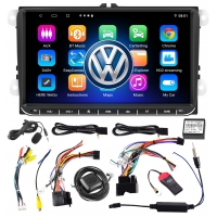 Radio Samochodowe ekran 9" Android 10 do Volkswagen Seat Skoda GPS USB 2GB RAM + mikrofon